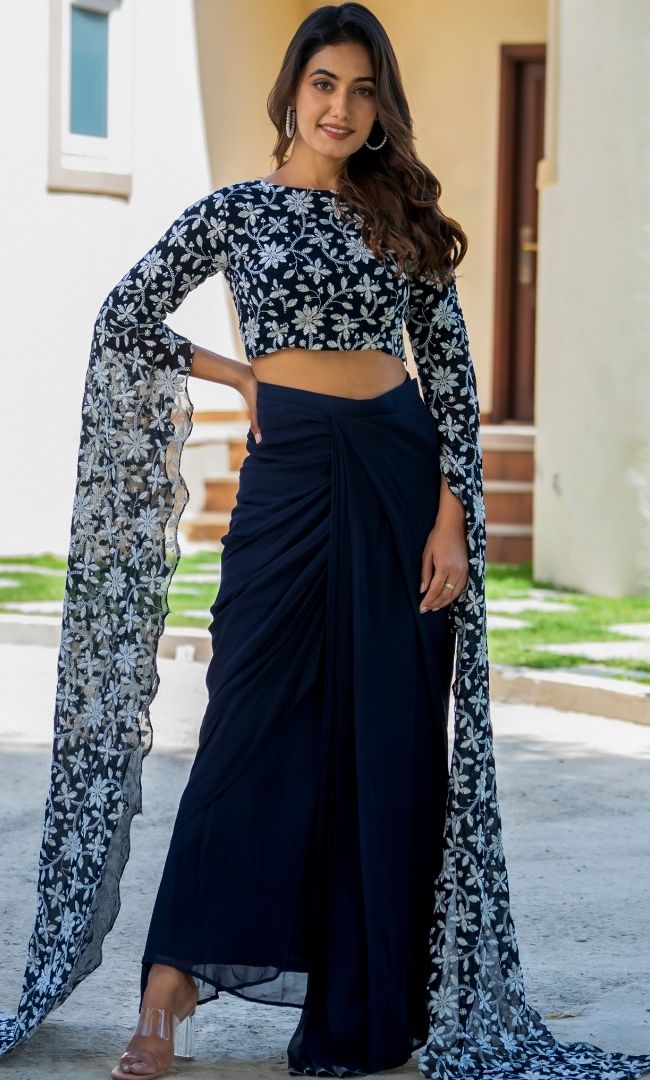 Divine Ethnic Skirt Set - Main Image
