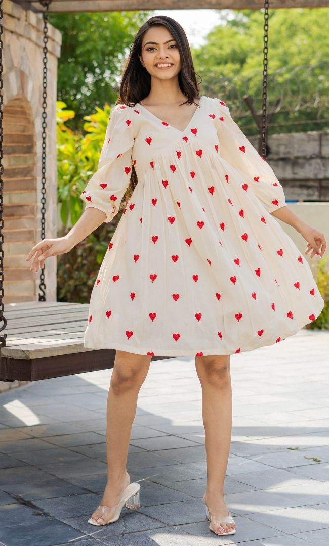 Red Heart Dress – House Of Jamoti