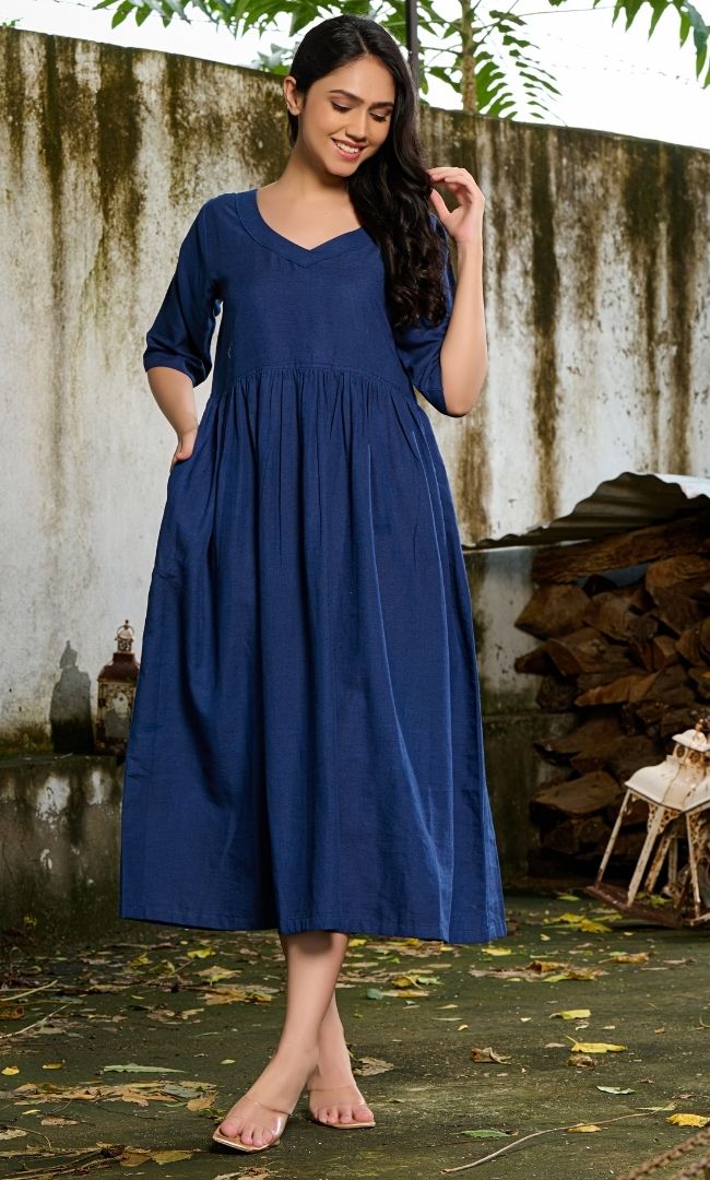 navy blue linen dress with sleeves Konbeca Summer Dresses for Women Solid Color Single Breasted Lapel Drawstring Shirt Dress Cotton Linen Dress Navy L, Women's, Size: Large, Blue