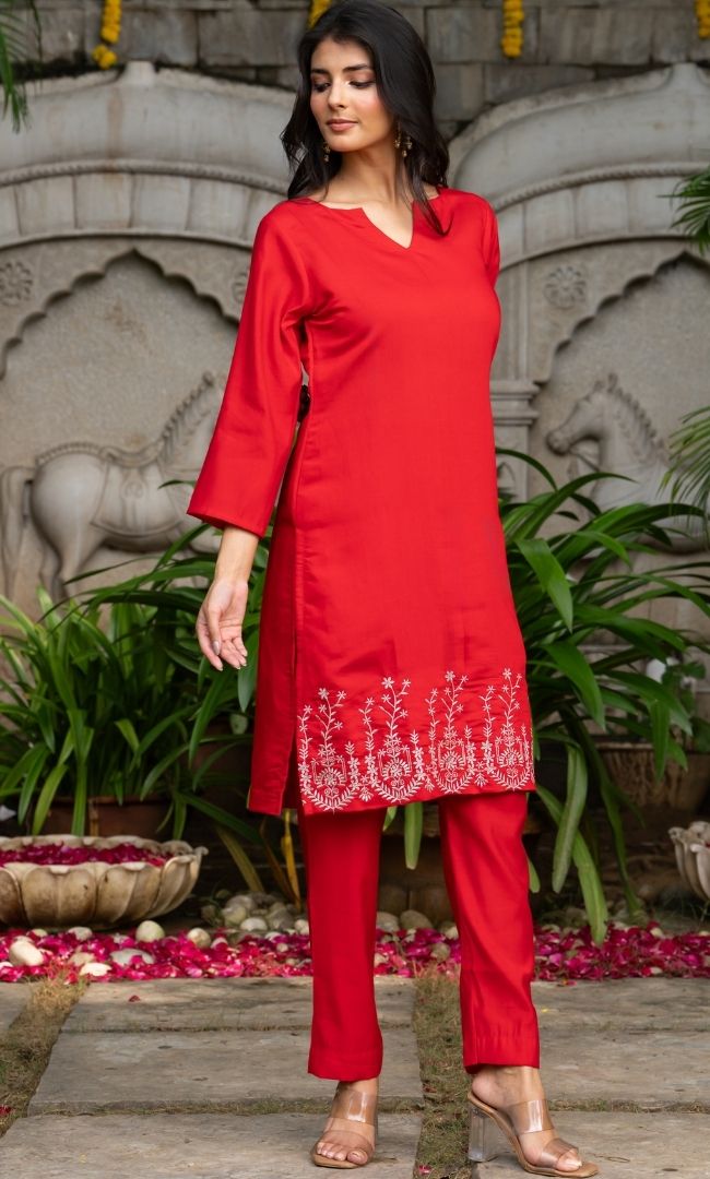 Vibe Red Co ord Set
