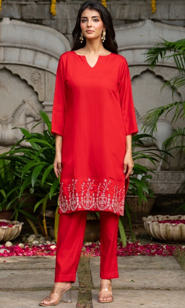 Vibe Red Co ord Set