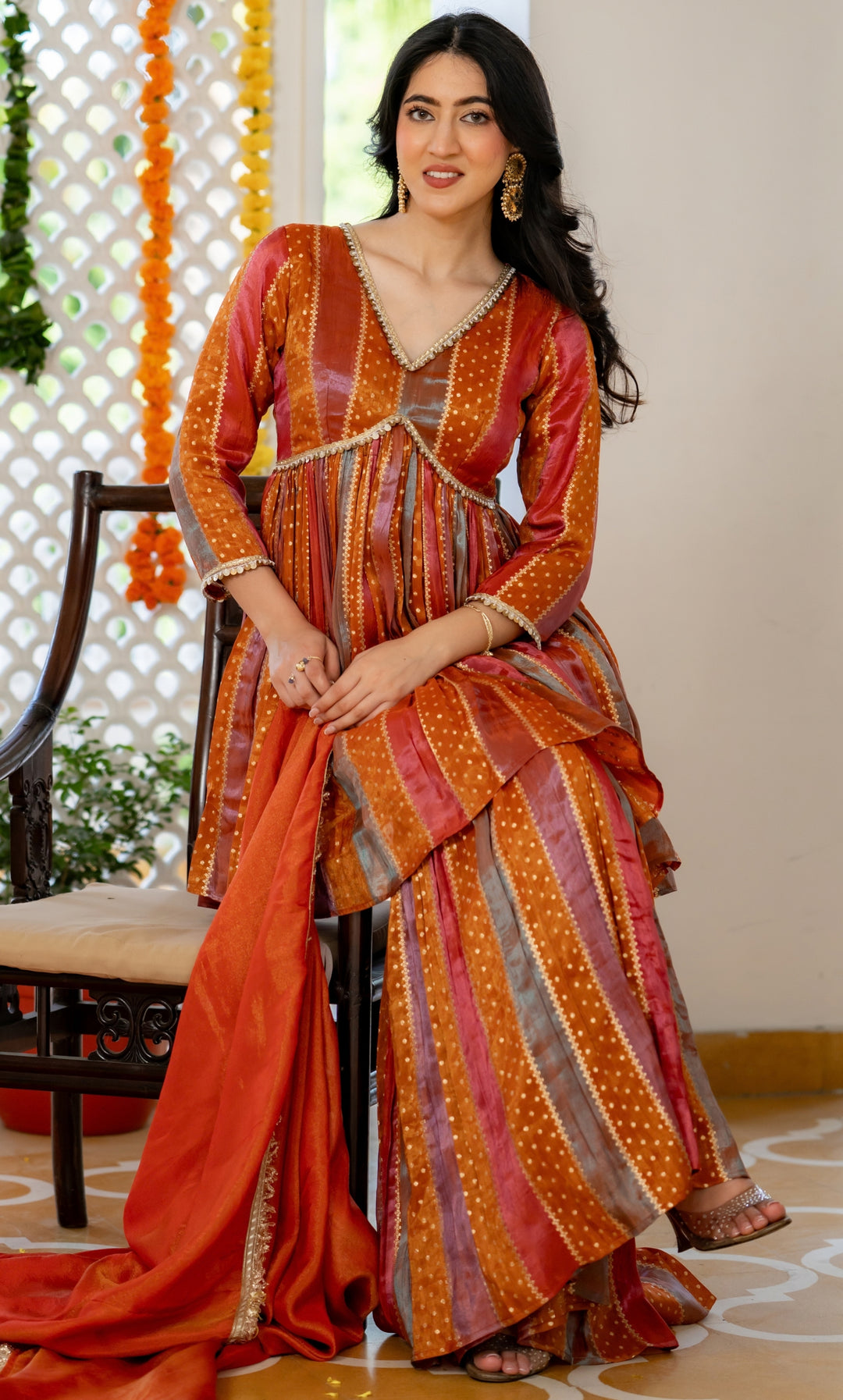 Parve Multi Color Sharara Set
