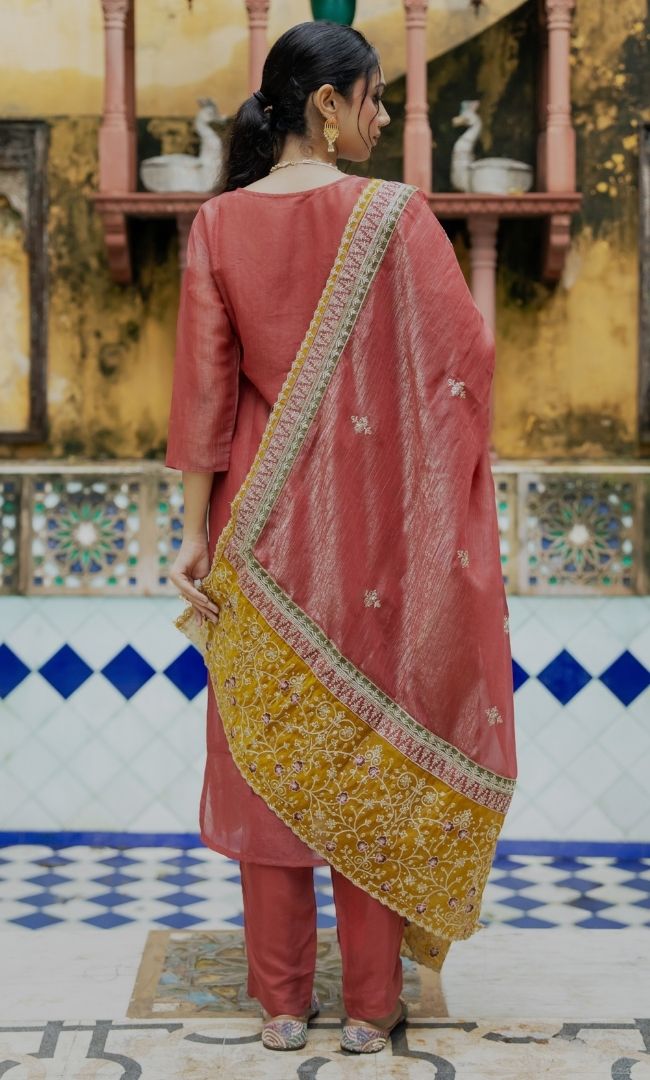 Laalima Maroon Suit Set