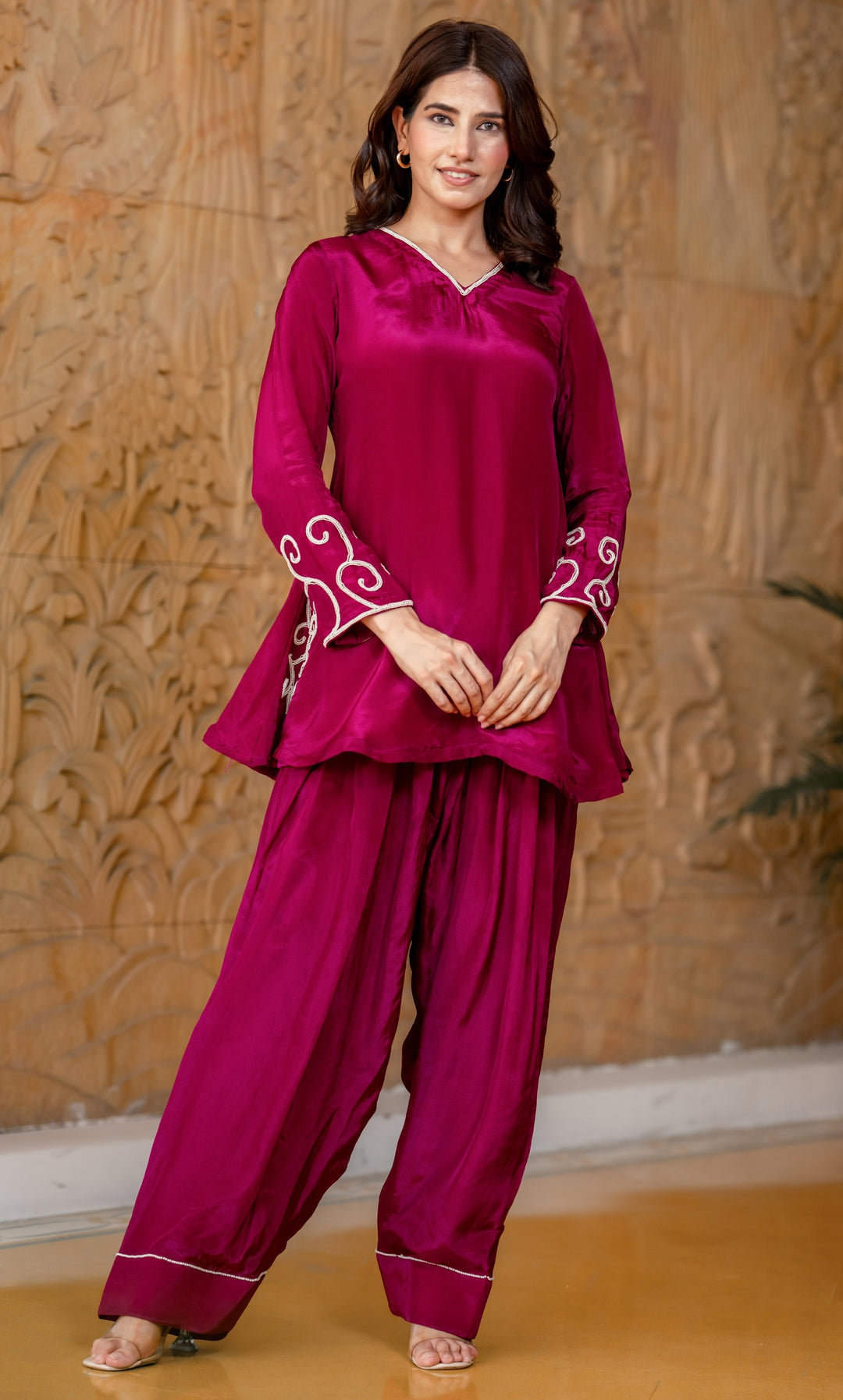 Tulip Wine Co-ord Set