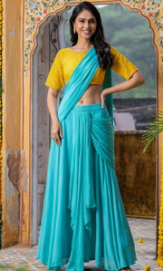 Skyora Pre Drapped Saree