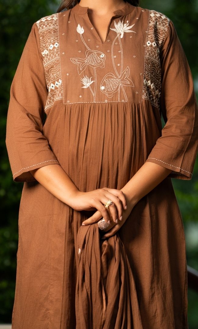 Mocha Brown Suit Set