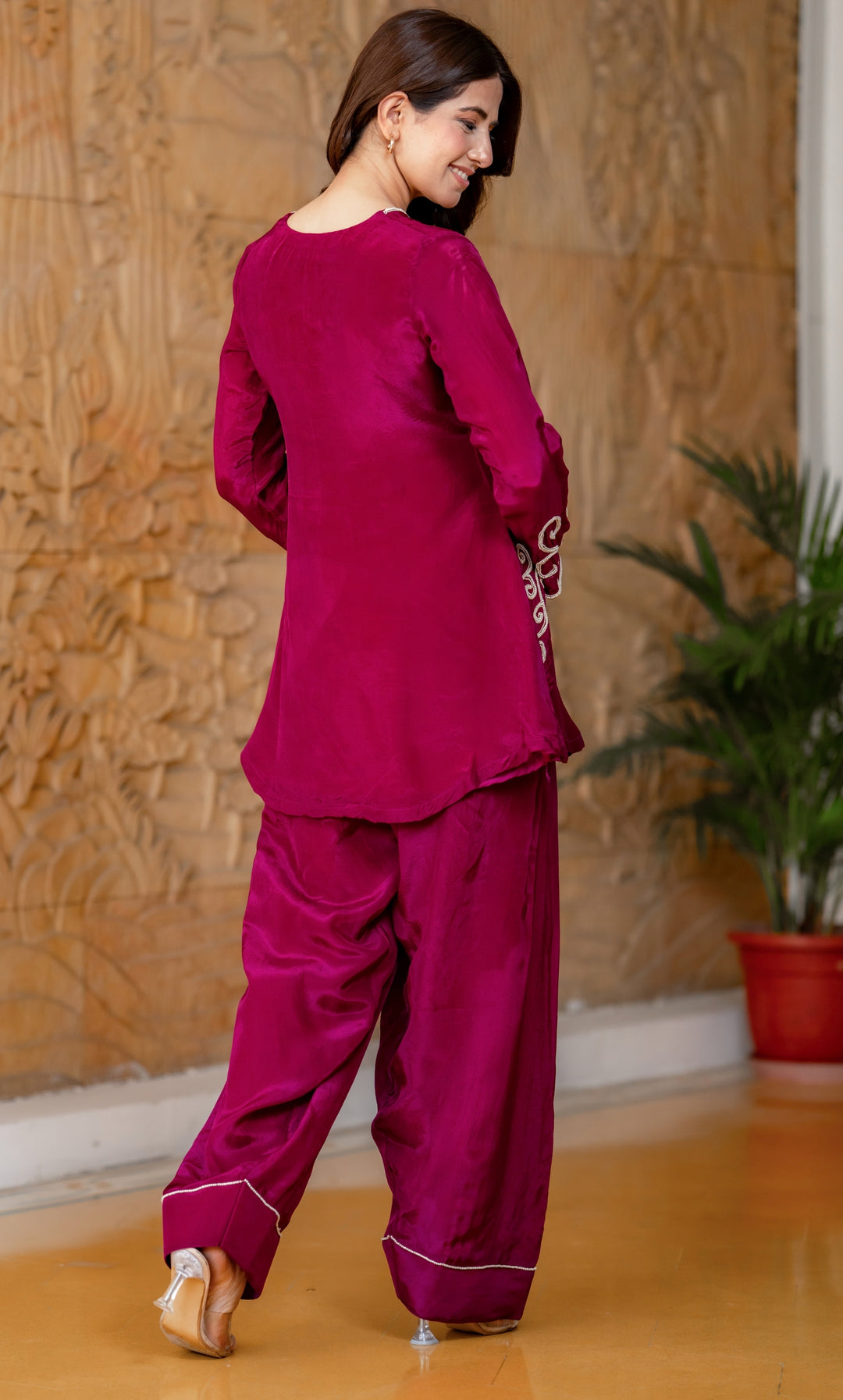 Tulip Wine Co-ord Set