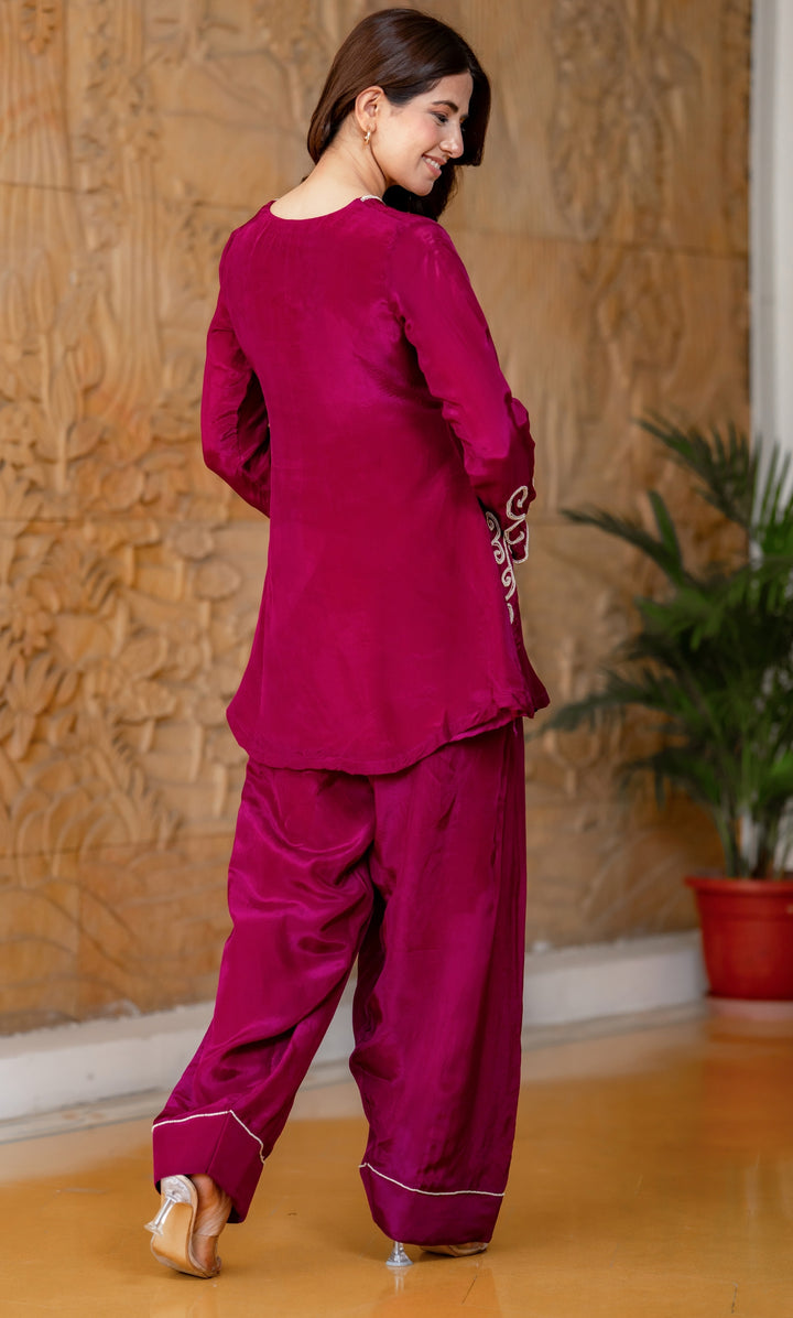 Tulip Wine Co-ord Set