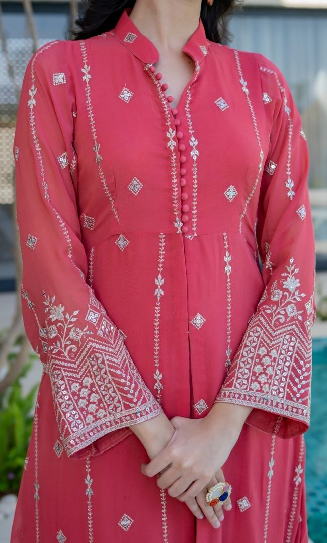 Eraya Pink Kurta Set