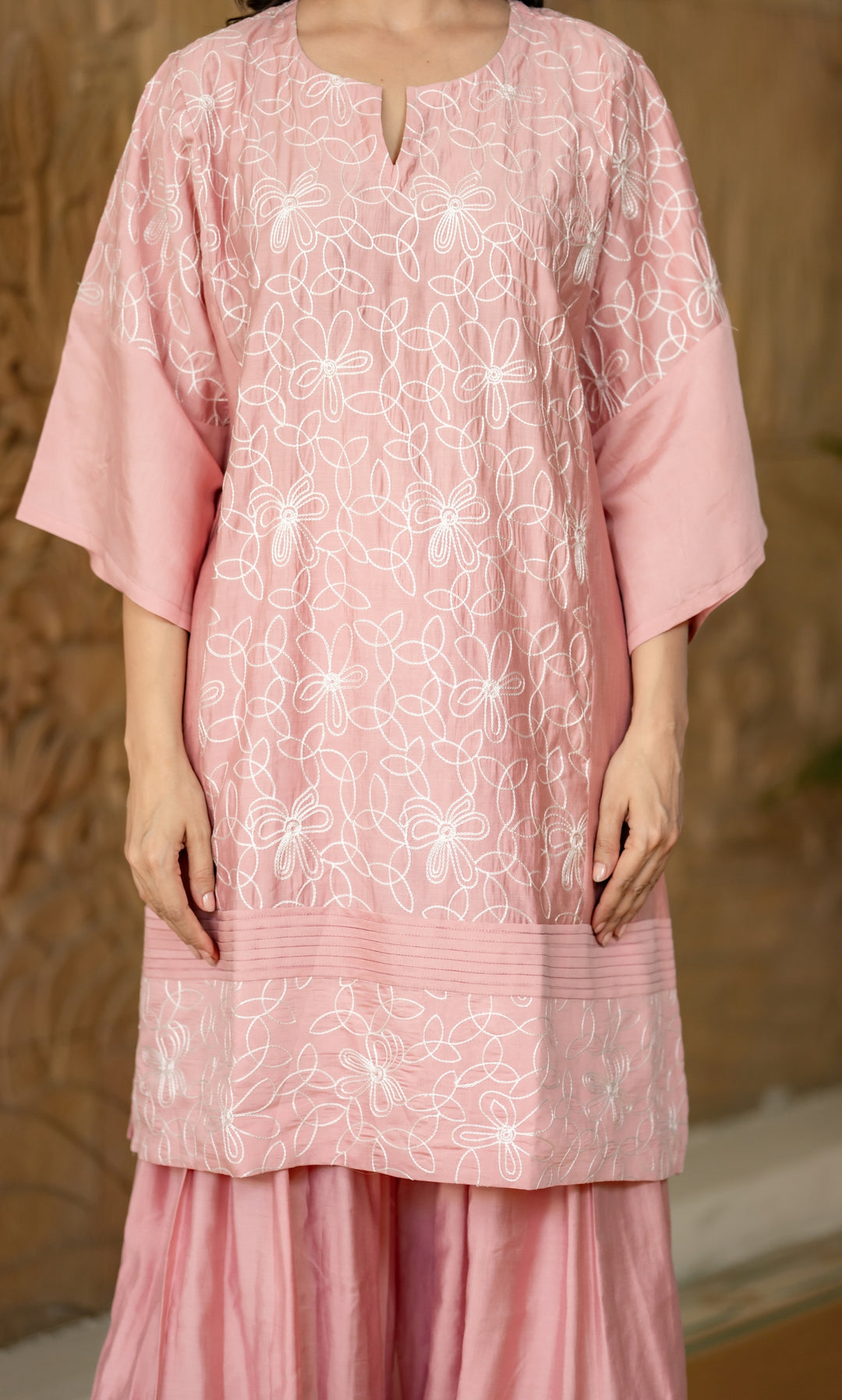 Rosy Dove Embroidered Kurta Co-ord Set