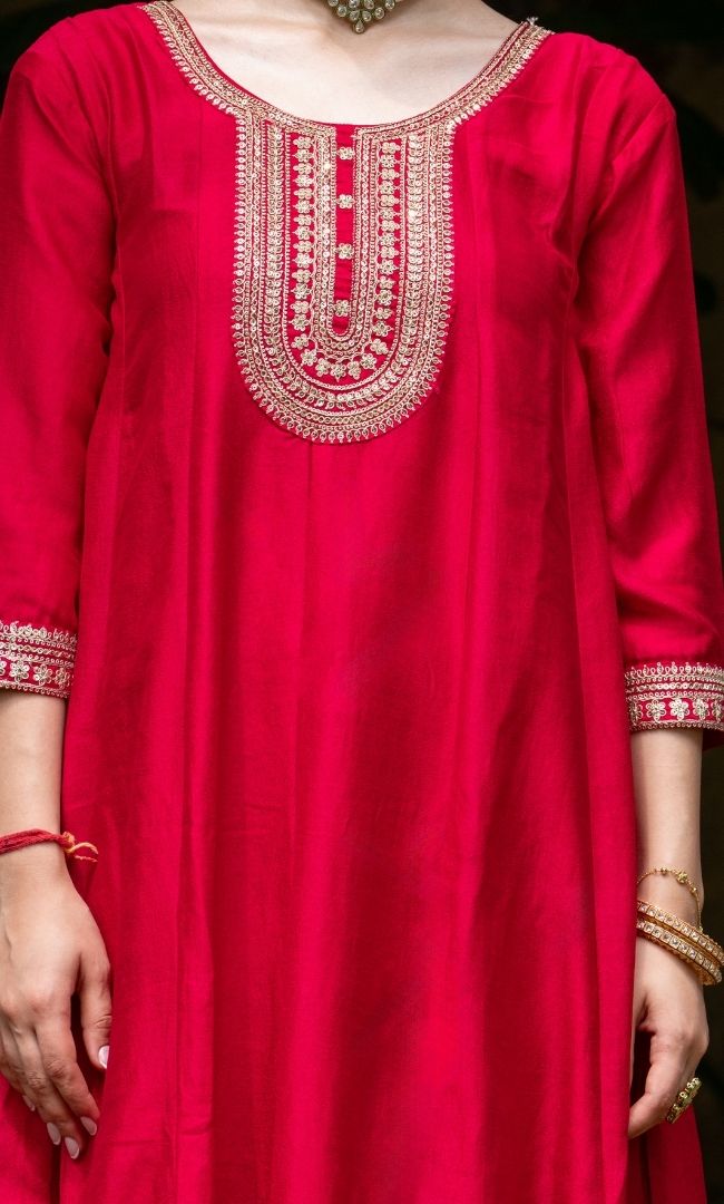 Rosveen Pink Suit Set