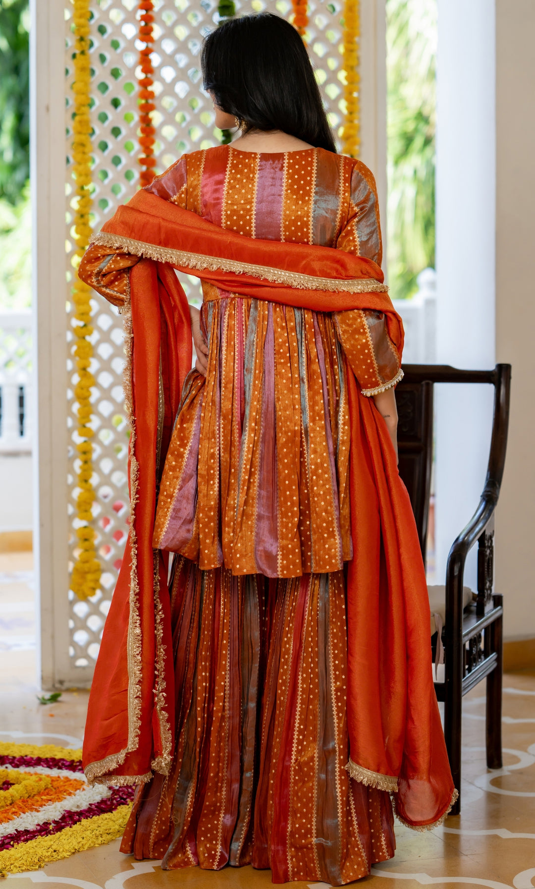 Parve Multi Color Sharara Set