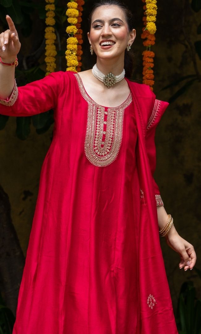 Rosveen Pink Suit Set