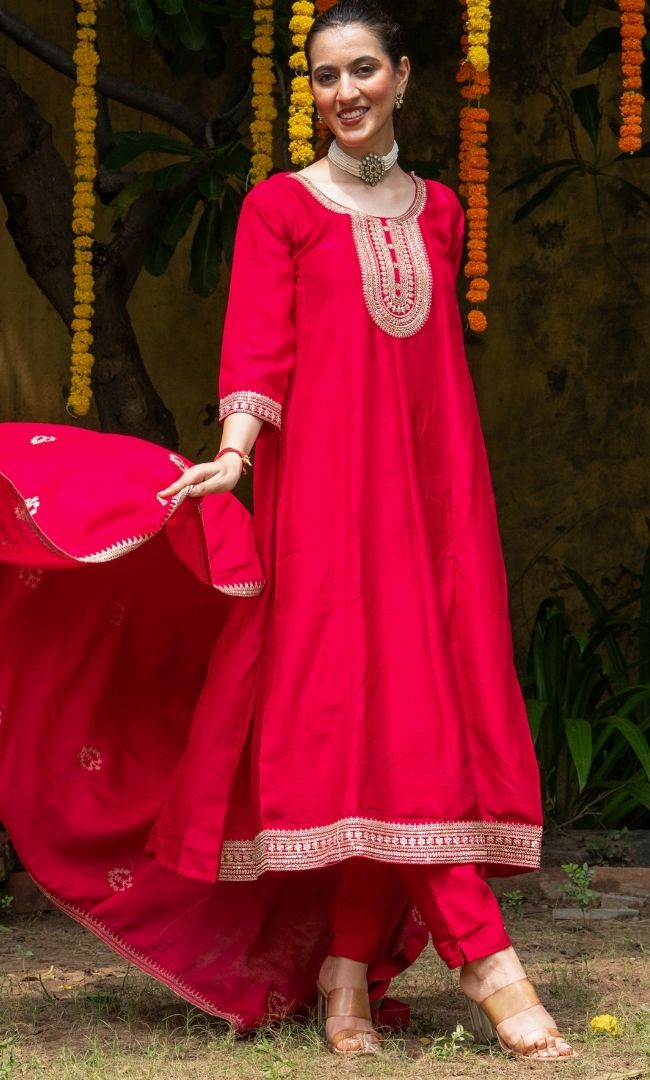 Rosveen Pink Suit Set