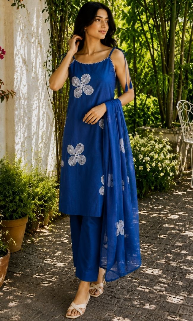 Royal Indigo Kurta Set