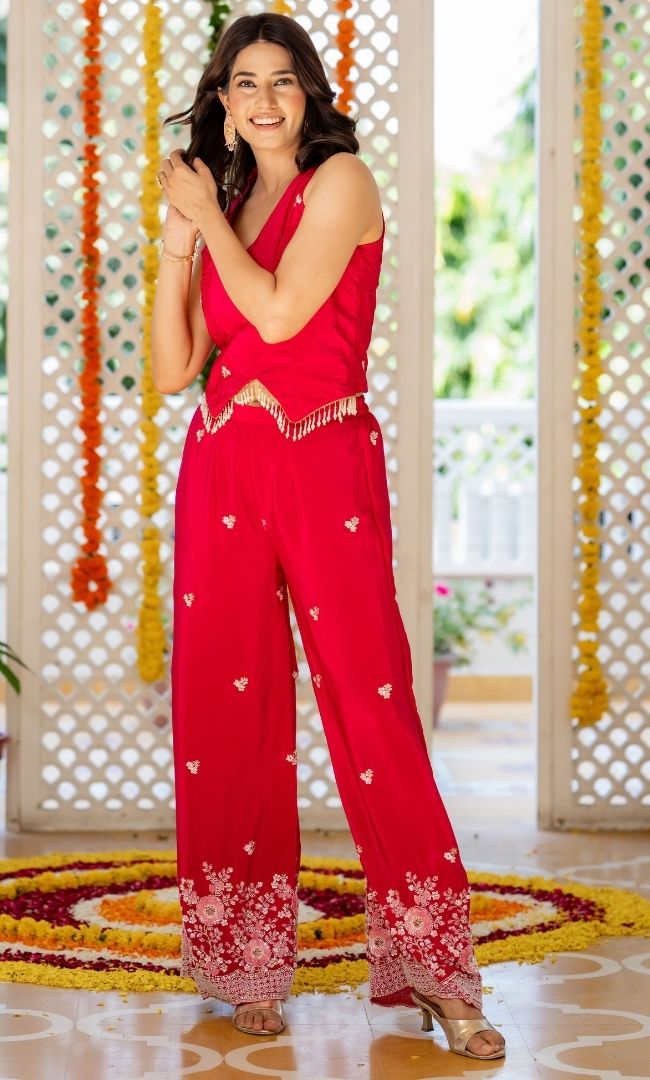 Kashish Pink Ethnic Co-ord Set