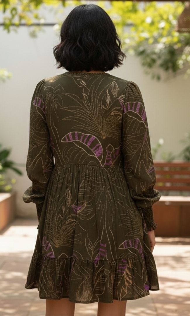 Olive Grove Mini Dress