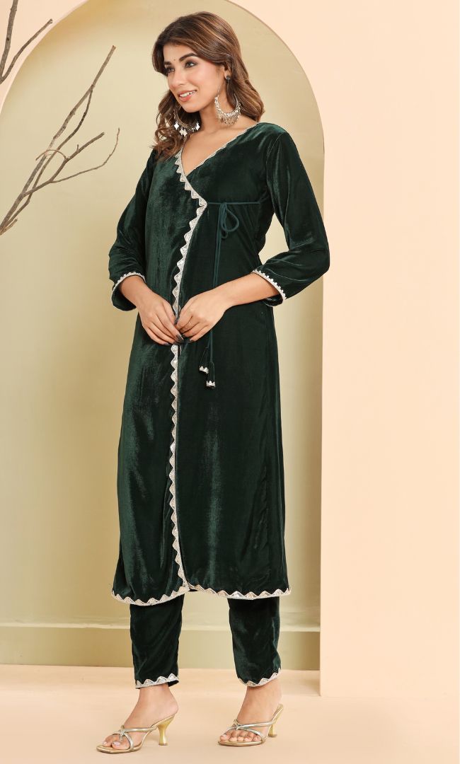 Forest Green velvet set