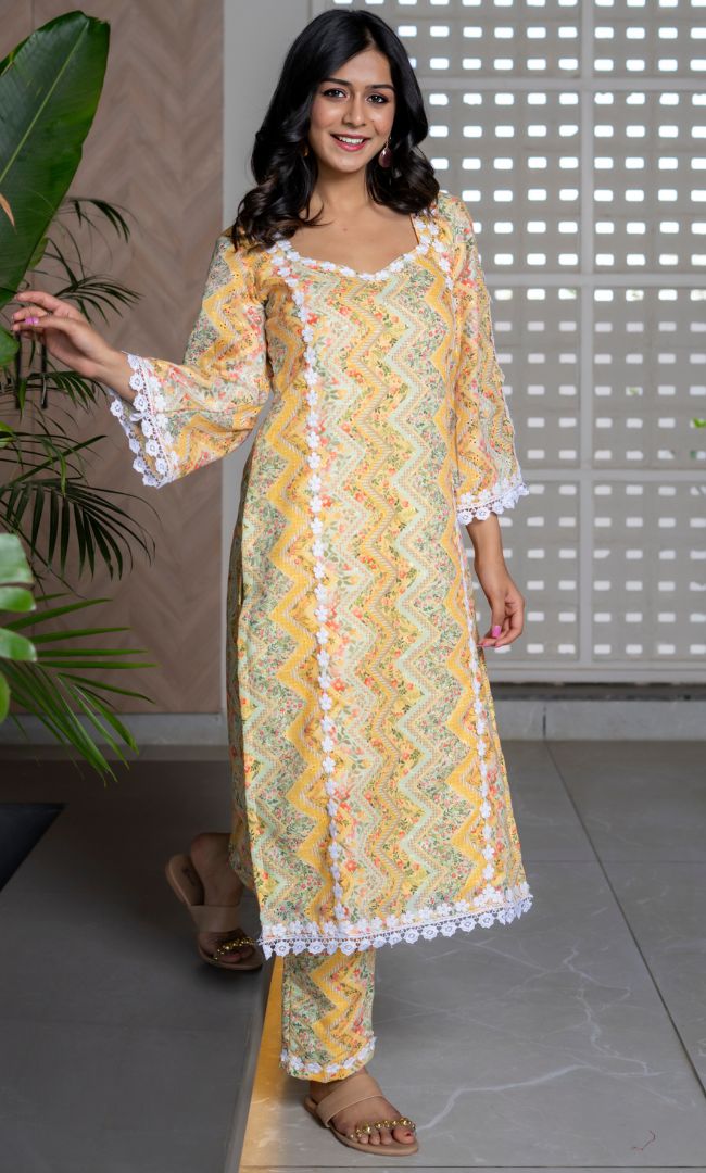 Goldie Printed Kurta Set