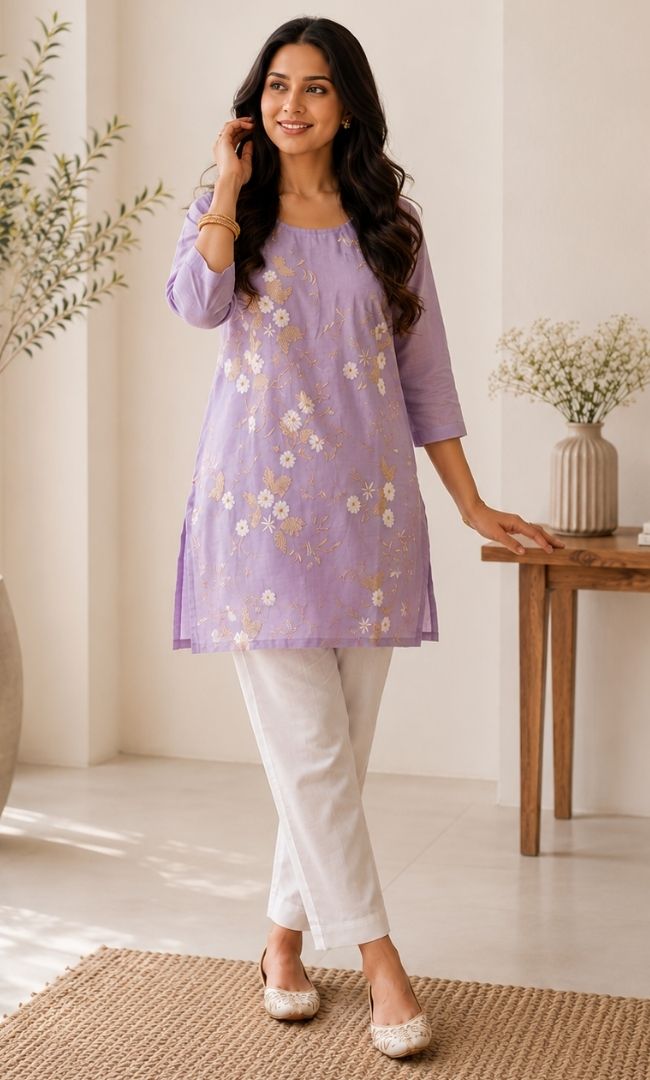 Lavish Mul Chanderi Kurti