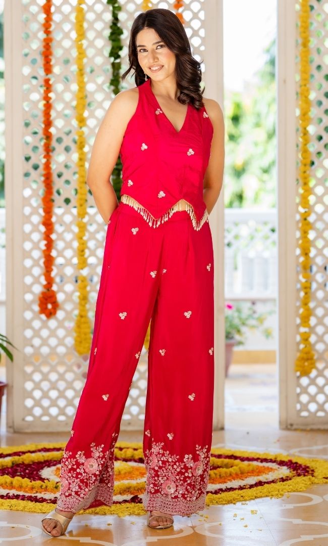 Kashish Pink Ethnic Co-ord Set