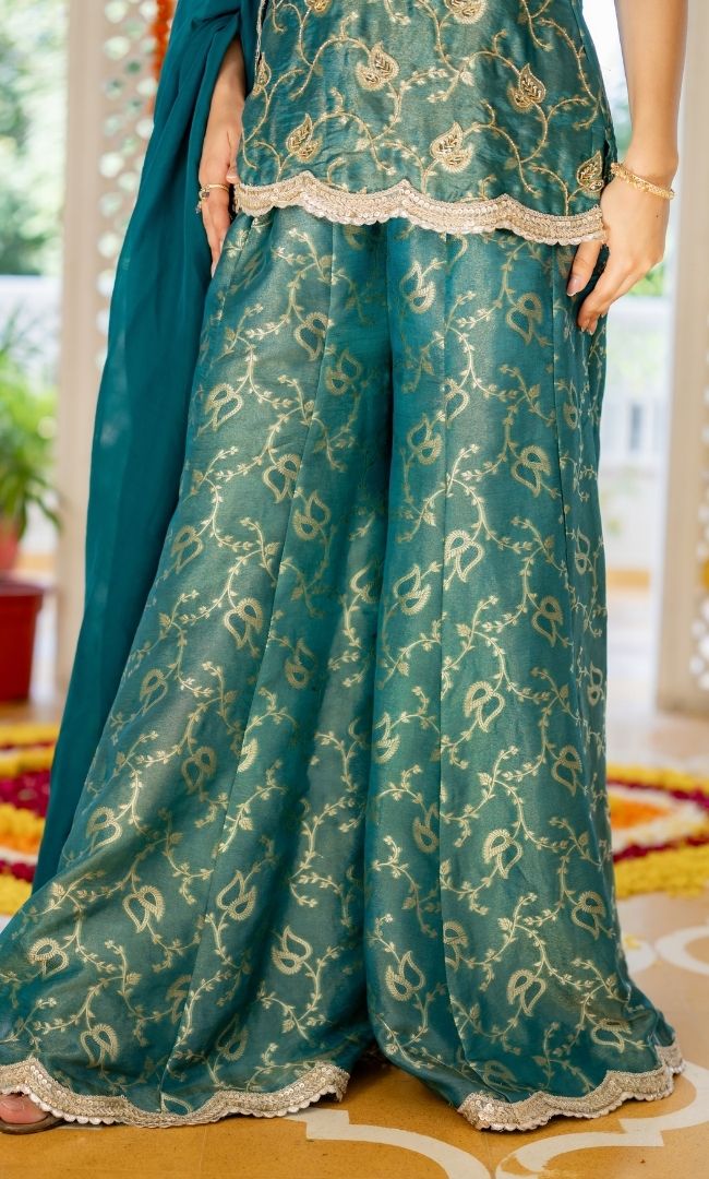 Mishka Firoza Brocade Suit Set