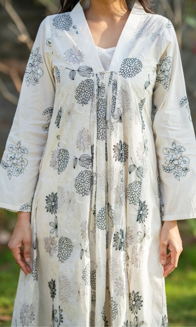 Charcoal Ivroy Kurta Co ord Set