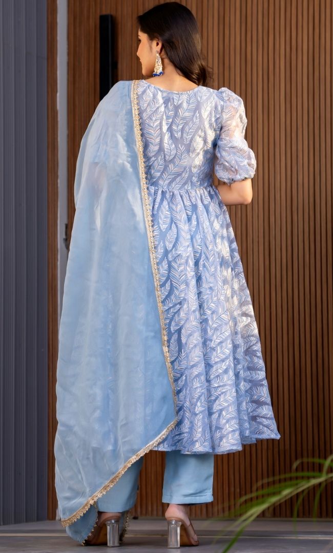 Skyfall Feather Anarkali