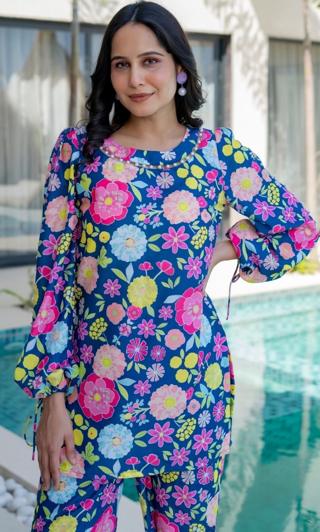Floral Digital Bloom Co-ord Set