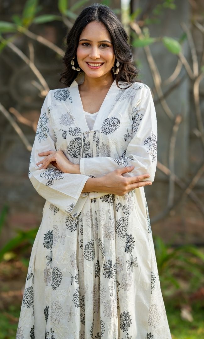 Charcoal Ivroy Kurta Co ord Set