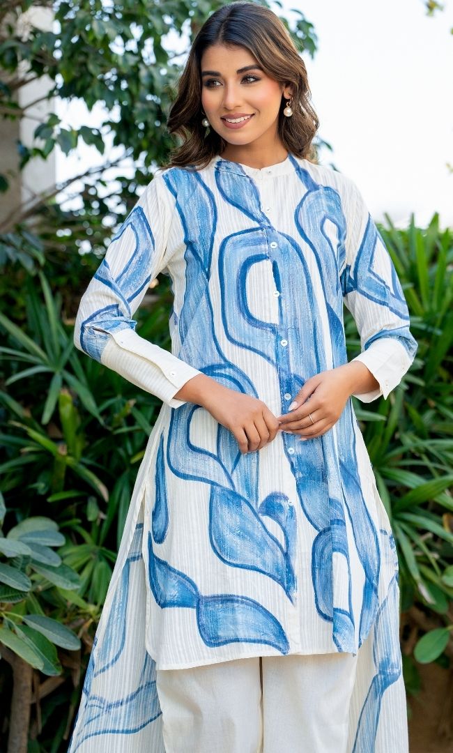 Fluid Line Kurta Co-ord Set