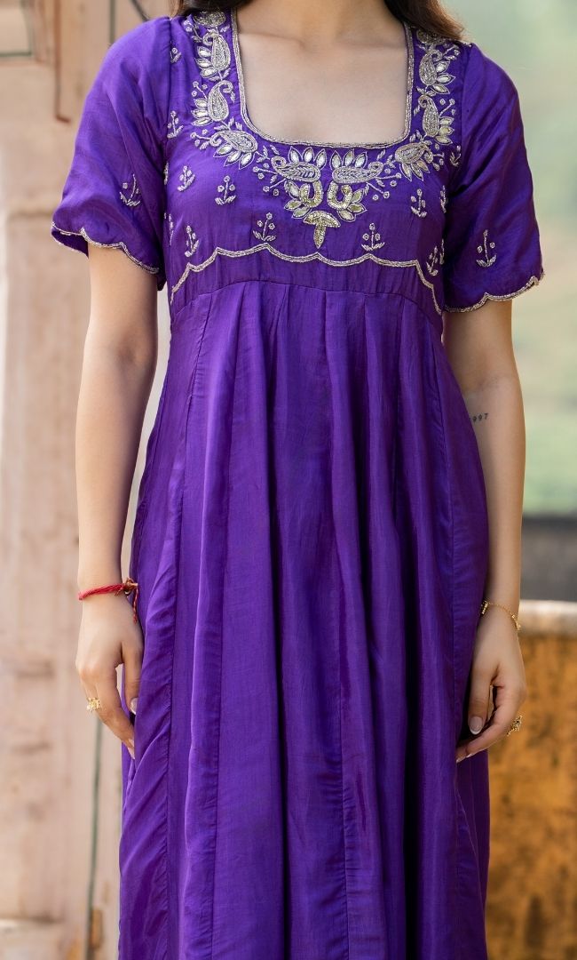 Naira Purple Suit Set
