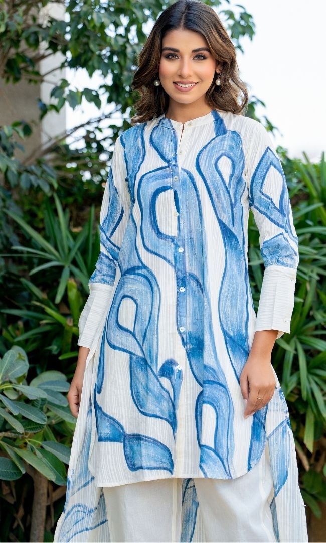 Fluid Line Kurta Co-ord Set
