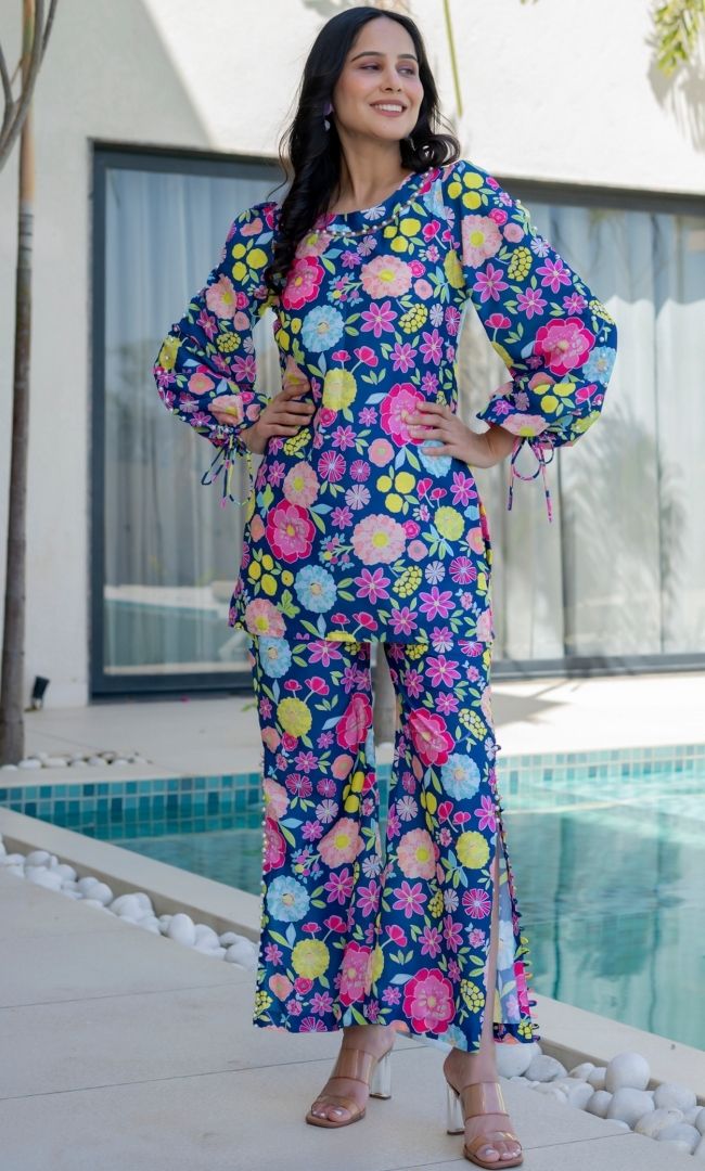 Floral Digital Bloom Co-ord Set