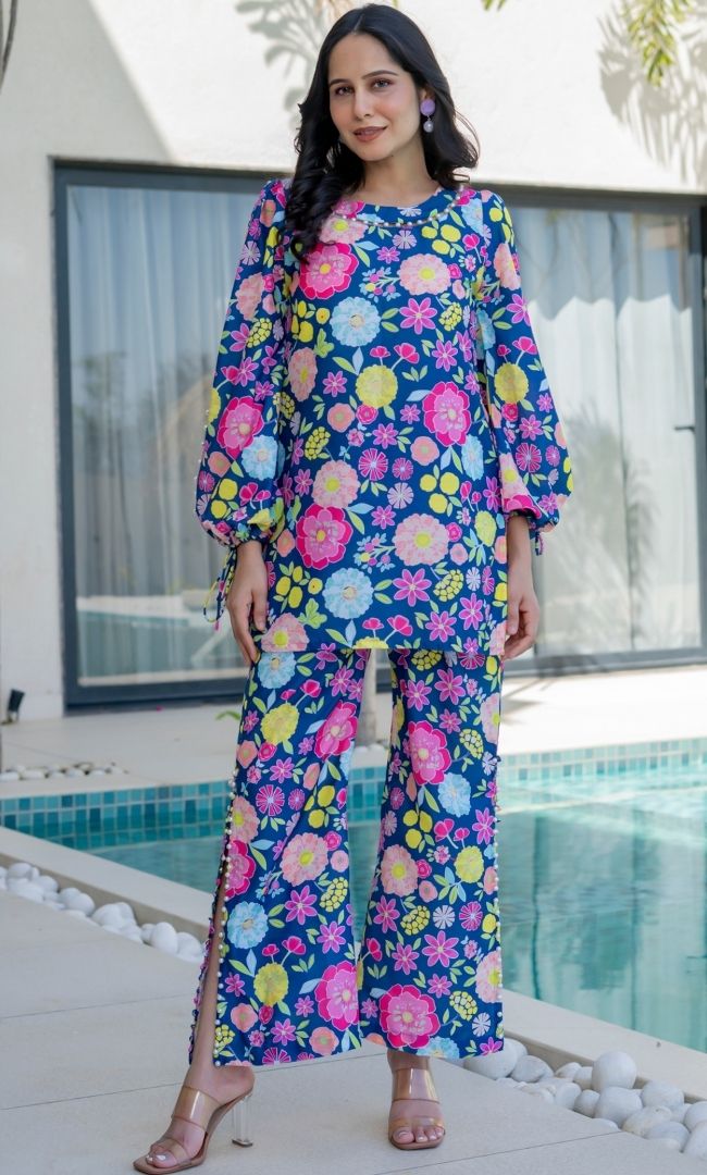 Floral Digital Bloom Co-ord Set