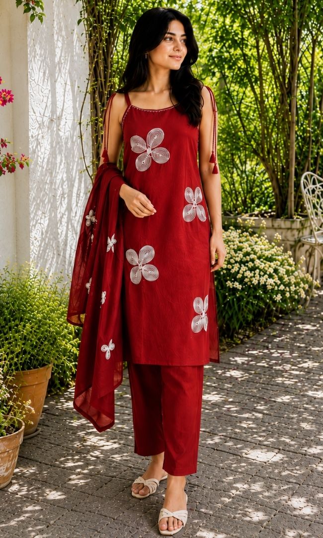 Royal Red Kurta Set