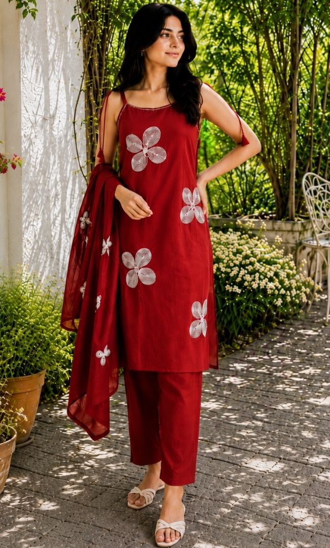 Royal Red Kurta Set