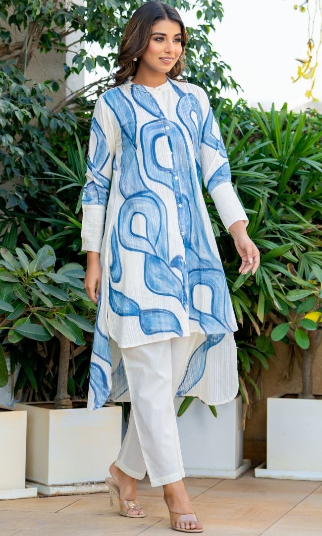 Fluid Line Kurta Co-ord Set