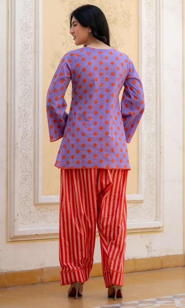 Antra Lavender Co-ord Set