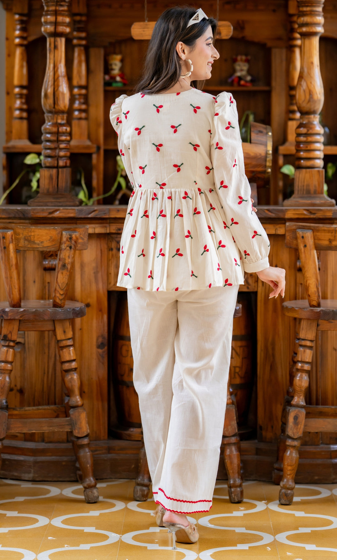 Safaa Cotton Embroidered Co-ord Set