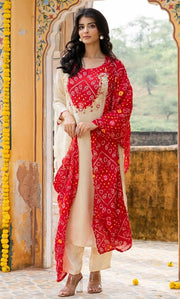 Eira Ruby Tissue Suit Set