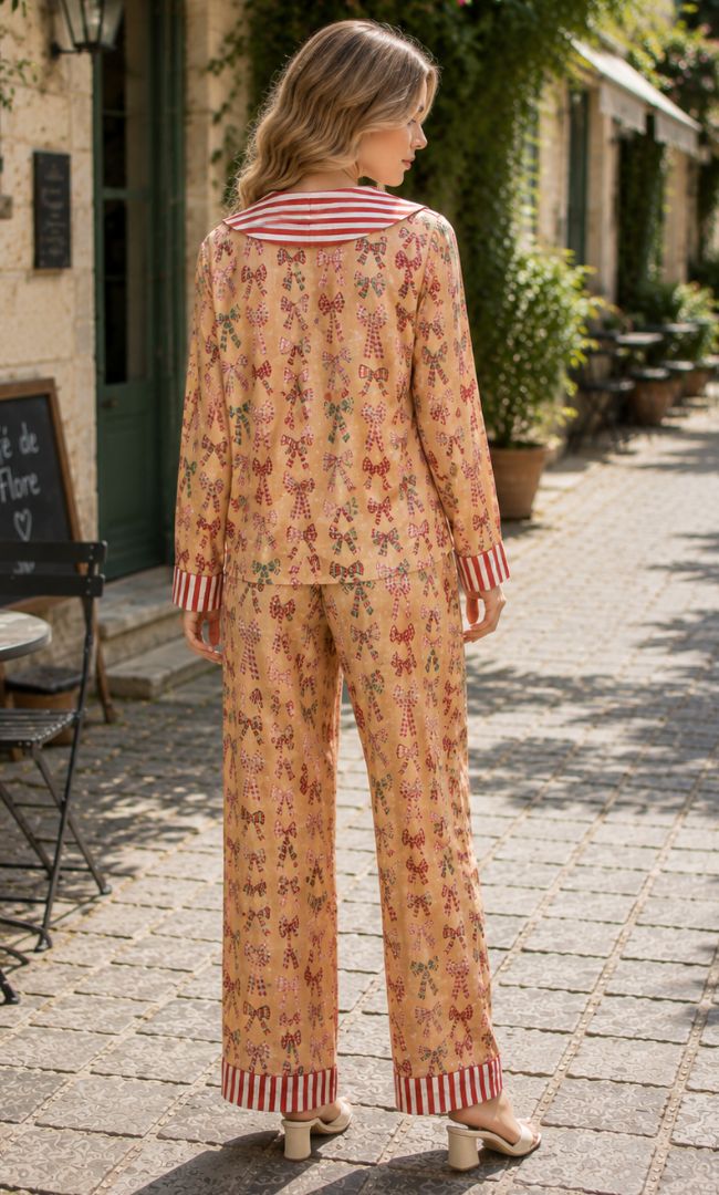 Bow Printed Co-ord Set