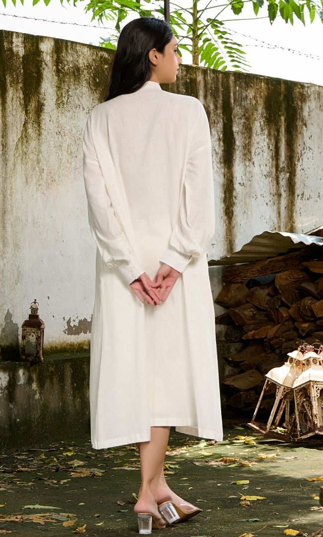 White Linen Dress