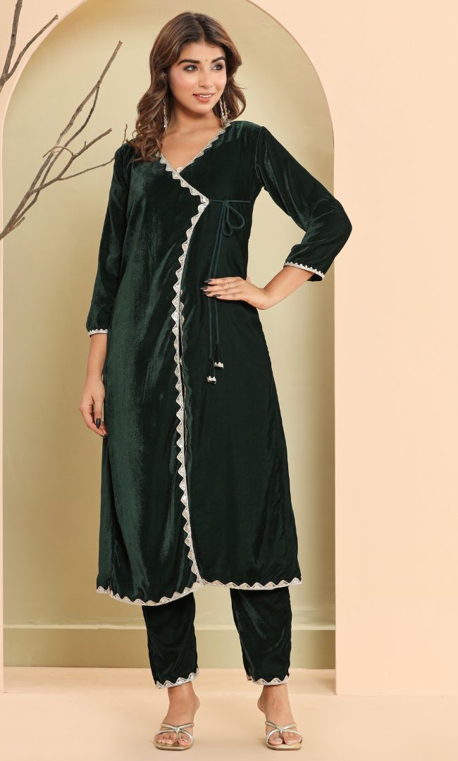 Forest Green velvet set