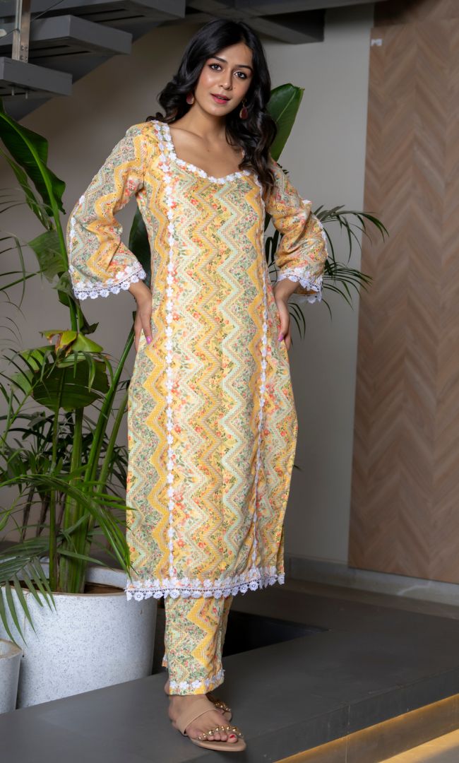 Goldie Printed Kurta Set