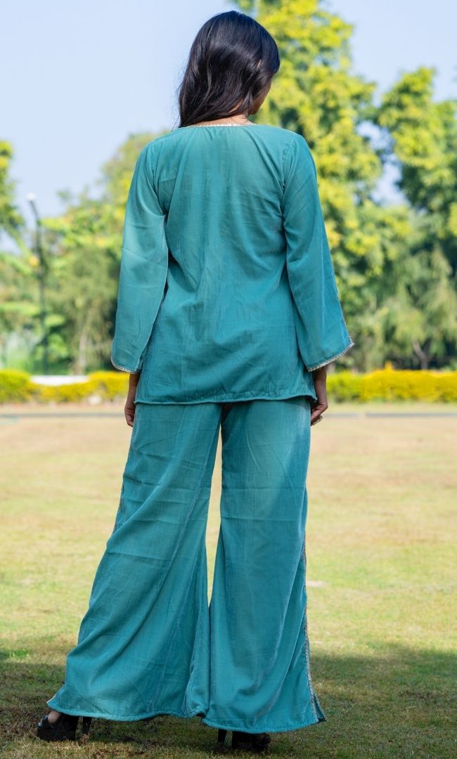 Green Velveteen Twin Set