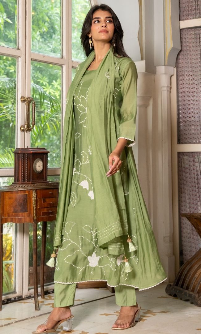 Verde Green Suit Set