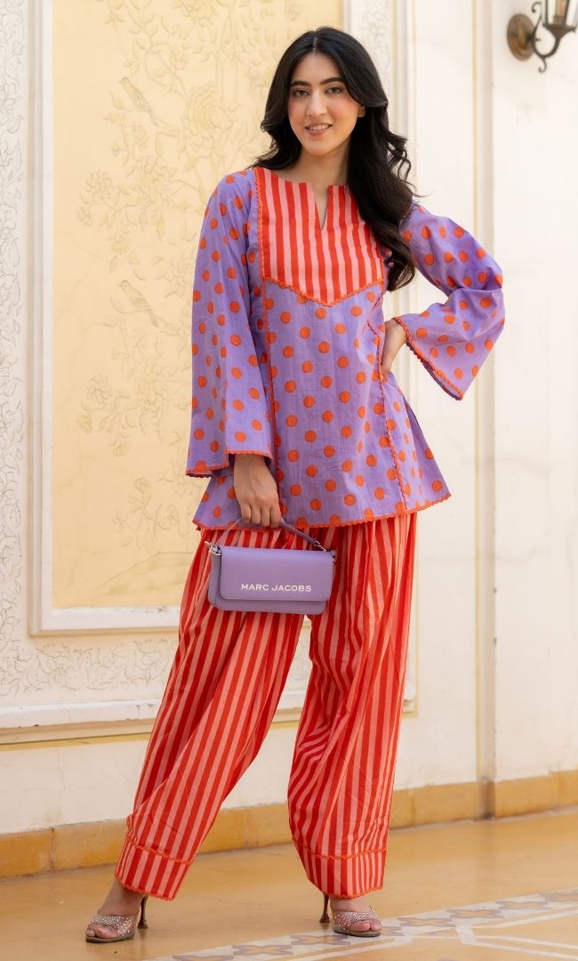 Antra Lavender Co-ord Set