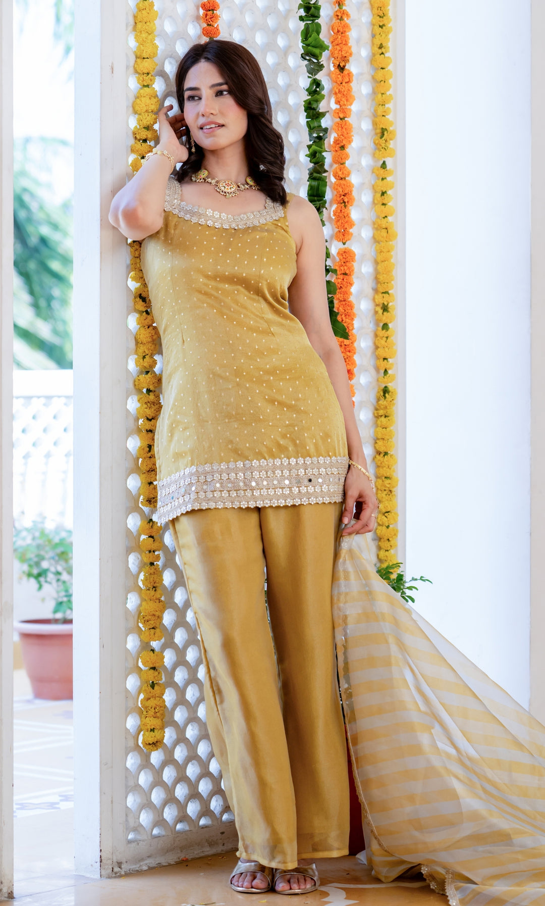 Zariya Yellow Suit Set