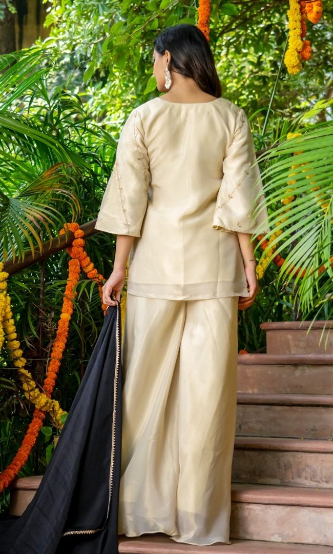 Frost White Tissue Suit Set